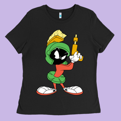 Marvin The Martian Looney Ladies Tee Designed By Artmosaic