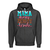 Charcoal Heather mama mom mommy bruh Zipper Hoodie - AdoDesignShop
