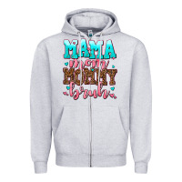 Heather Grey mama mom mommy bruh Zipper Hoodie - AdoDesignShop