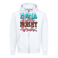 White mama mom mommy bruh Zipper Hoodie - AdoDesignShop