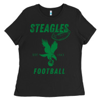 Black steagles football est 1943 phil phit combine team pullover hoodie Ladies Tee - ArtMosaic
