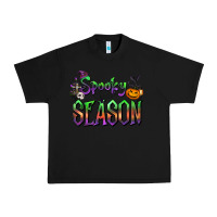 Black Halloween Spooky Season Urban Heavy Tee - FaDigitalArtStudio