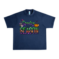 Navy Halloween Spooky Season Urban Heavy Tee - FaDigitalArtStudio