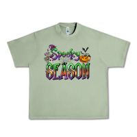 Oil Green Halloween Spooky Season Urban Heavy Tee - FaDigitalArtStudio