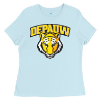 Baby Blue depauw clubs Ladies Tee - ArtMosaic