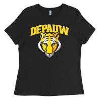Black depauw clubs Ladies Tee - ArtMosaic