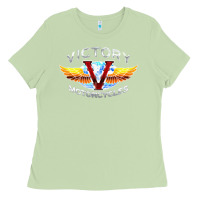 Matcha Victory Motorcycles Ladies Tee - ArtMosaic