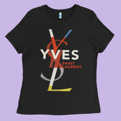Yvessaintlaurent Ladies Tee Designed By Artmosaic
