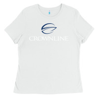 White Crownline Boats Ladies Tee - ArtMosaic