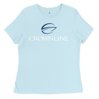 Baby Blue Crownline Boats Ladies Tee - ArtMosaic