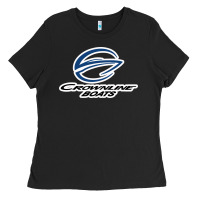 Black Crownline Boats Ladies Tee - ArtMosaic