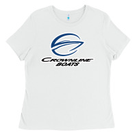 White Crownline Boats Ladies Tee - ArtMosaic