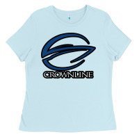 Baby Blue Crownline Boats Ladies Tee - ArtMosaic