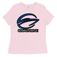 Bubblegum Pink Crownline Boats Ladies Tee - ArtMosaic