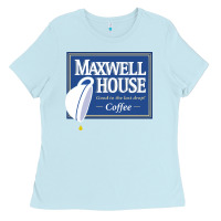 Baby Blue maxwell house Ladies Tee - ArtMosaic