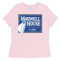 Bubblegum Pink maxwell house Ladies Tee - ArtMosaic