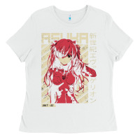 White asuka evangelion Ladies Tee - ArtMosaic