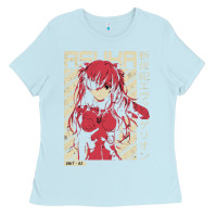 Baby Blue asuka evangelion Ladies Tee - ArtMosaic