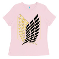 Bubblegum Pink Shingekis no kyojinn Ladies Tee - ArtMosaic