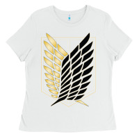 White Shingekis no kyojinn Ladies Tee - ArtMosaic