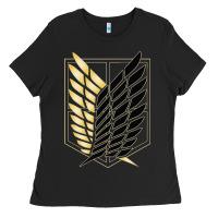 Black Shingekis no kyojinn Ladies Tee - ArtMosaic