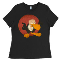 Black beaky buzzard 1 Ladies Tee - ArtMosaic