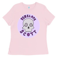 Bubblegum Pink Penelope Scott Skeleton Ladies Tee - ArtMosaic