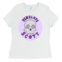 White Penelope Scott Skeleton Ladies Tee - ArtMosaic