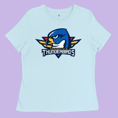 Springfield Thunderbirds Ladies Tee Designed By Artmosaic