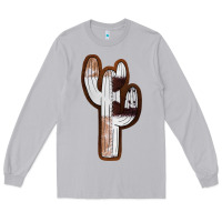 Moon Dust Leather Cowhide Cactus Long Sleeve Tee - RanaPortraitStore