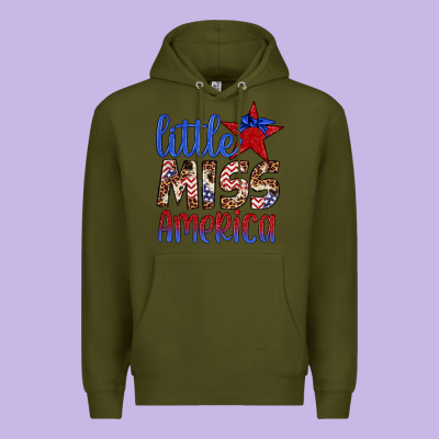 Little Miss America Premium Hoodie Designed By Artiststas