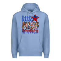 Colony Blue little miss america Premium Hoodie - Artiststas