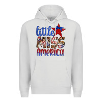Dove Grey little miss america Premium Hoodie - Artiststas