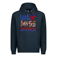Navy little miss america Premium Hoodie - Artiststas