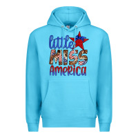 Ocean Blue little miss america Premium Hoodie - Artiststas