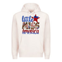 Pale Pink little miss america Premium Hoodie - Artiststas