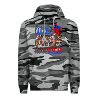 Slate Camo little miss america Premium Hoodie - Artiststas