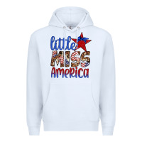 White little miss america Premium Hoodie - Artiststas