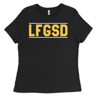Black Exclusive Brown LFGSD Official Fun Design T Shirt Ladies Tee - ArtMosaic