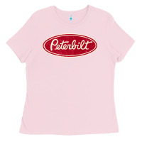 Bubblegum Pink peterbilt truck racing vintage Ladies Tee - ArtMosaic