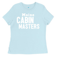 Baby Blue maine cabin masters Ladies Tee - ArtMosaic