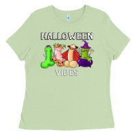 Matcha halloween vibes dick tie dye hippie retro lazy costume Ladies Tee - ArtMosaic