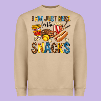 I Am Just Here For The Snacks Heavyweight Sweatshirt Designed By Adodesignshop