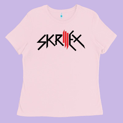 White Skrillex Ladies Tee Designed By Artmosaic