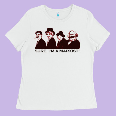 Sure I'm A Marxist Ladies Tee Designed By Artmosaic