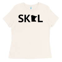 Bone skol minnesota hoodie  let's go mn hooded sweatshirt Ladies Tee - ArtMosaic