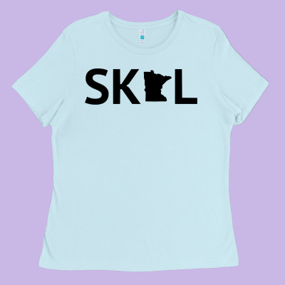 Skol Minnesota Hoodie  Let's Go Mn Hooded Sweatshirt Ladies Tee Designed By Artmosaic