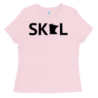 Bubblegum Pink skol minnesota hoodie  let's go mn hooded sweatshirt Ladies Tee - ArtMosaic