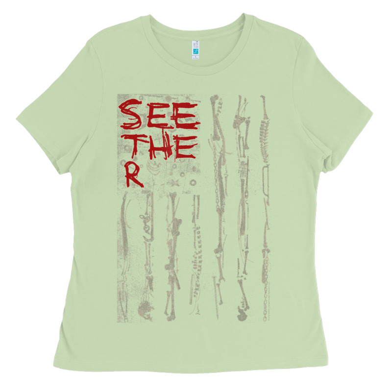 Seether Bone Flag Ladies Tee by ArtMosaic | Teevron