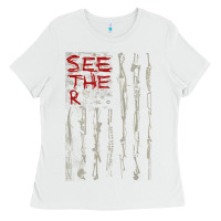 White Seether Bone Flag Ladies Tee - ArtMosaic